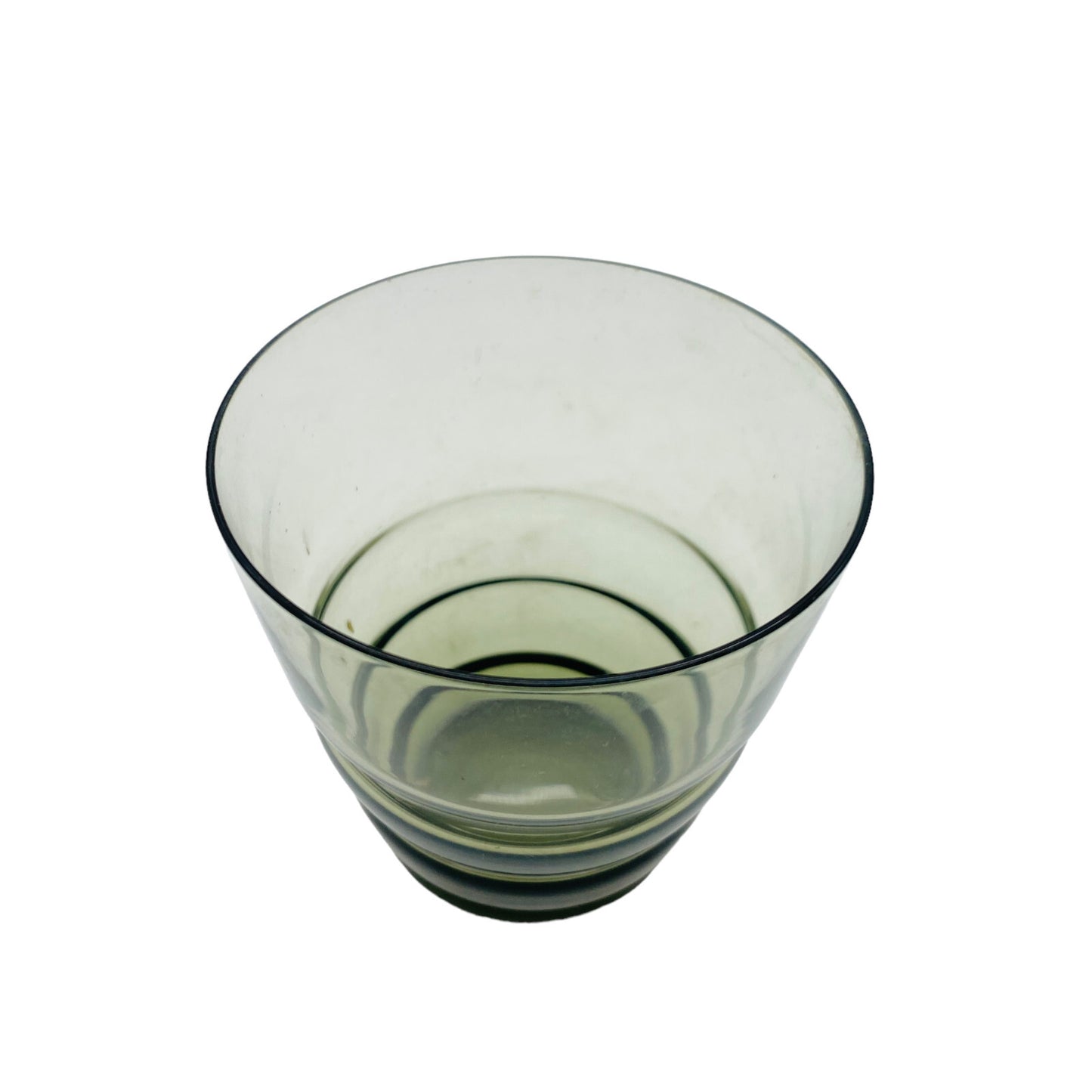 Rauchglas Wasserglas Glas 8,2 cm Vintage Trinkglas MID CENTURY 70er