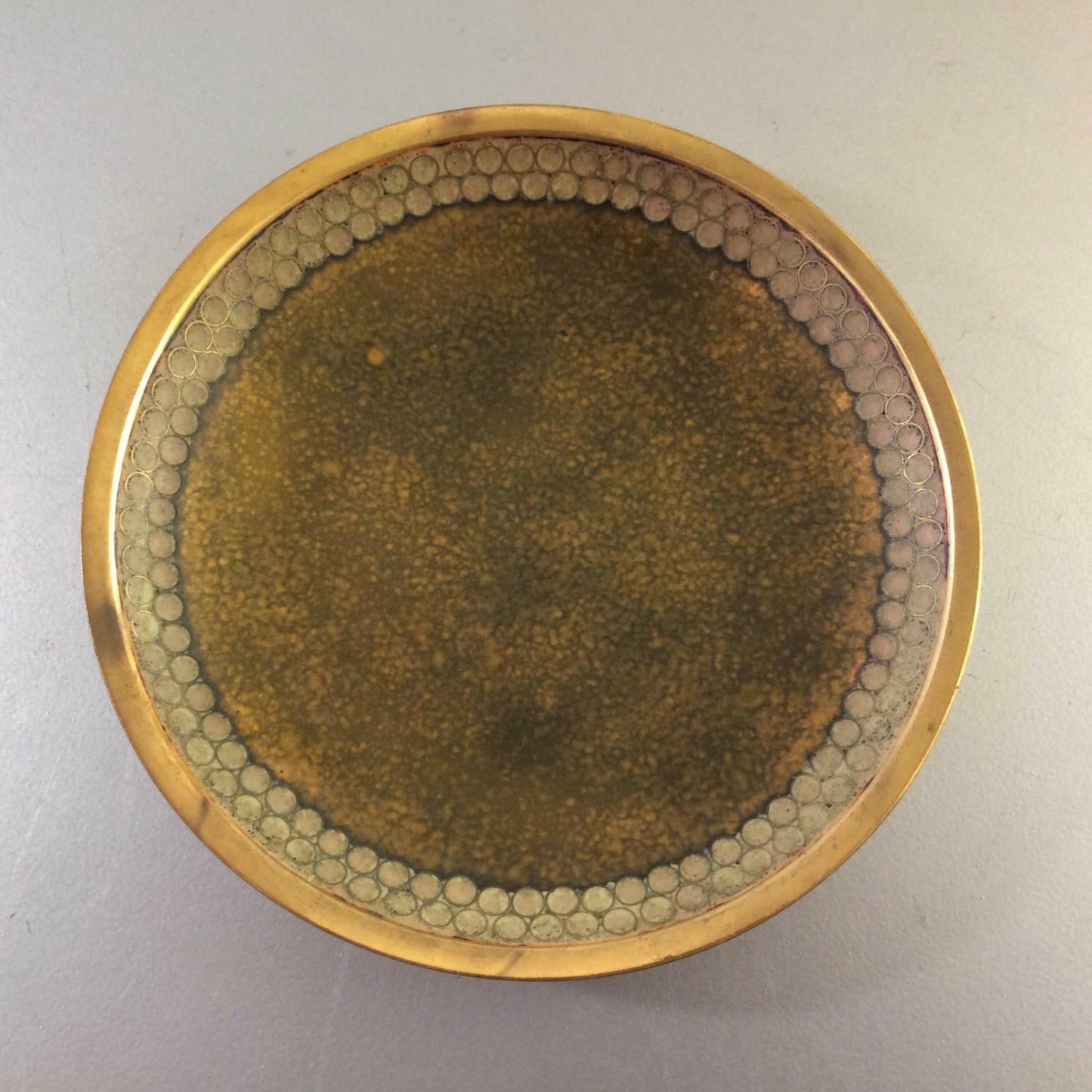 Käthe RUCKENBROD Teller Emaille 50er 60er Stegemaille Cloisonne Email