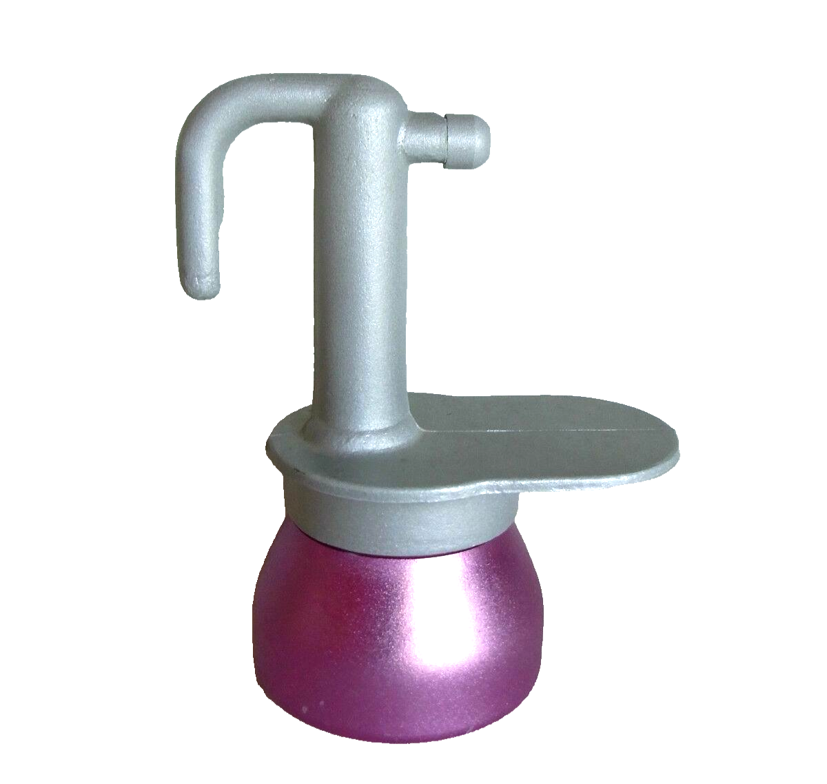 BREVETTATO Espressokocher ITALY Alu silber grau / pink Espresso