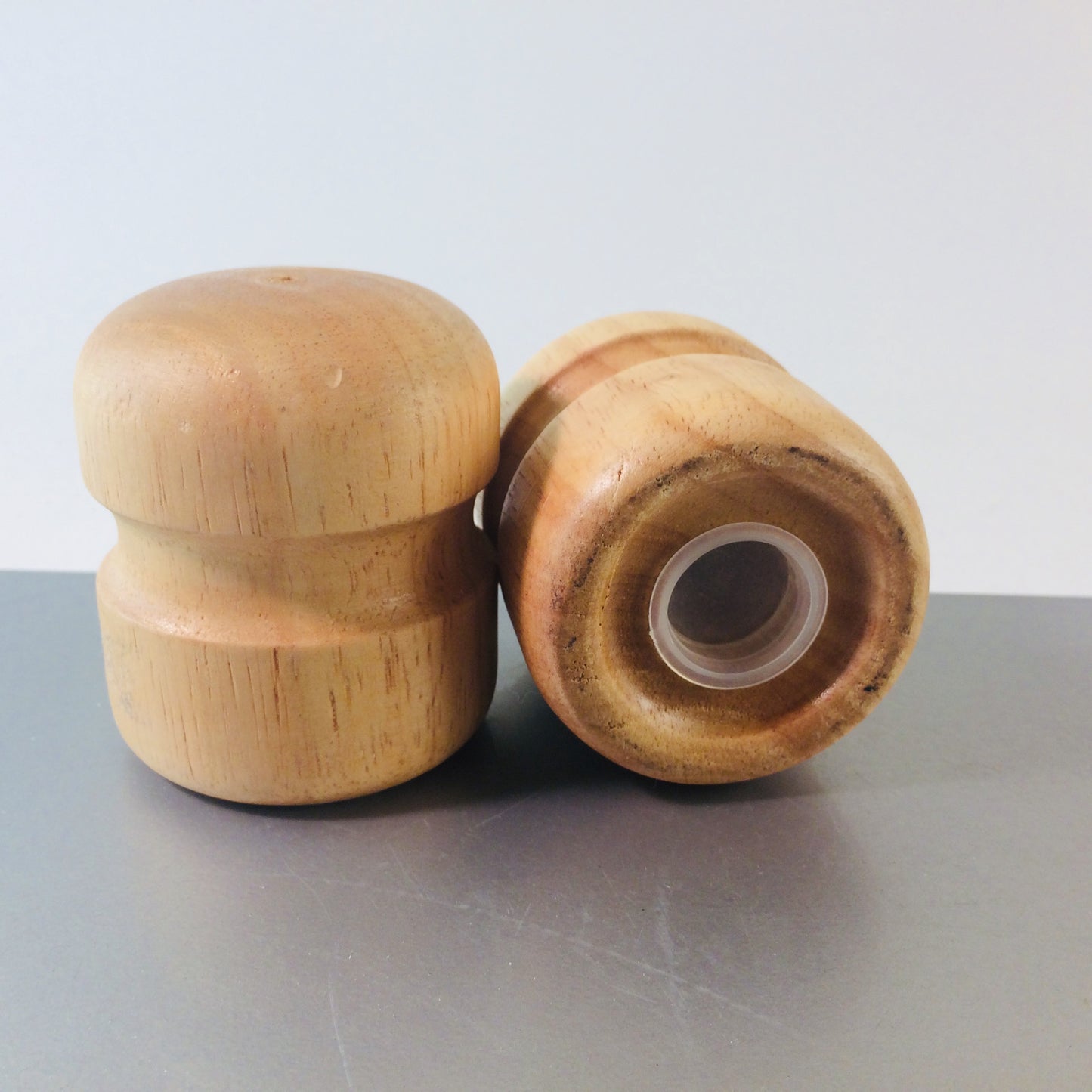 Salz- und Pfefferstreuer Holz 70er 60er MID CENTURY H 7,5 cm