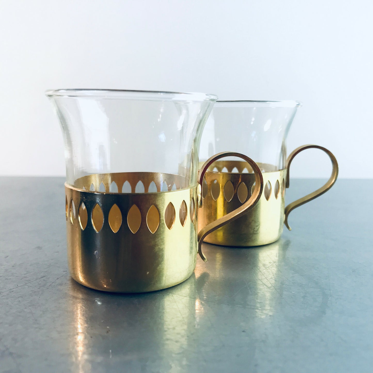 Espressotassen Tasse H 6 cm Espressobecher 2 er SET Gläser SCHOTT Mainz