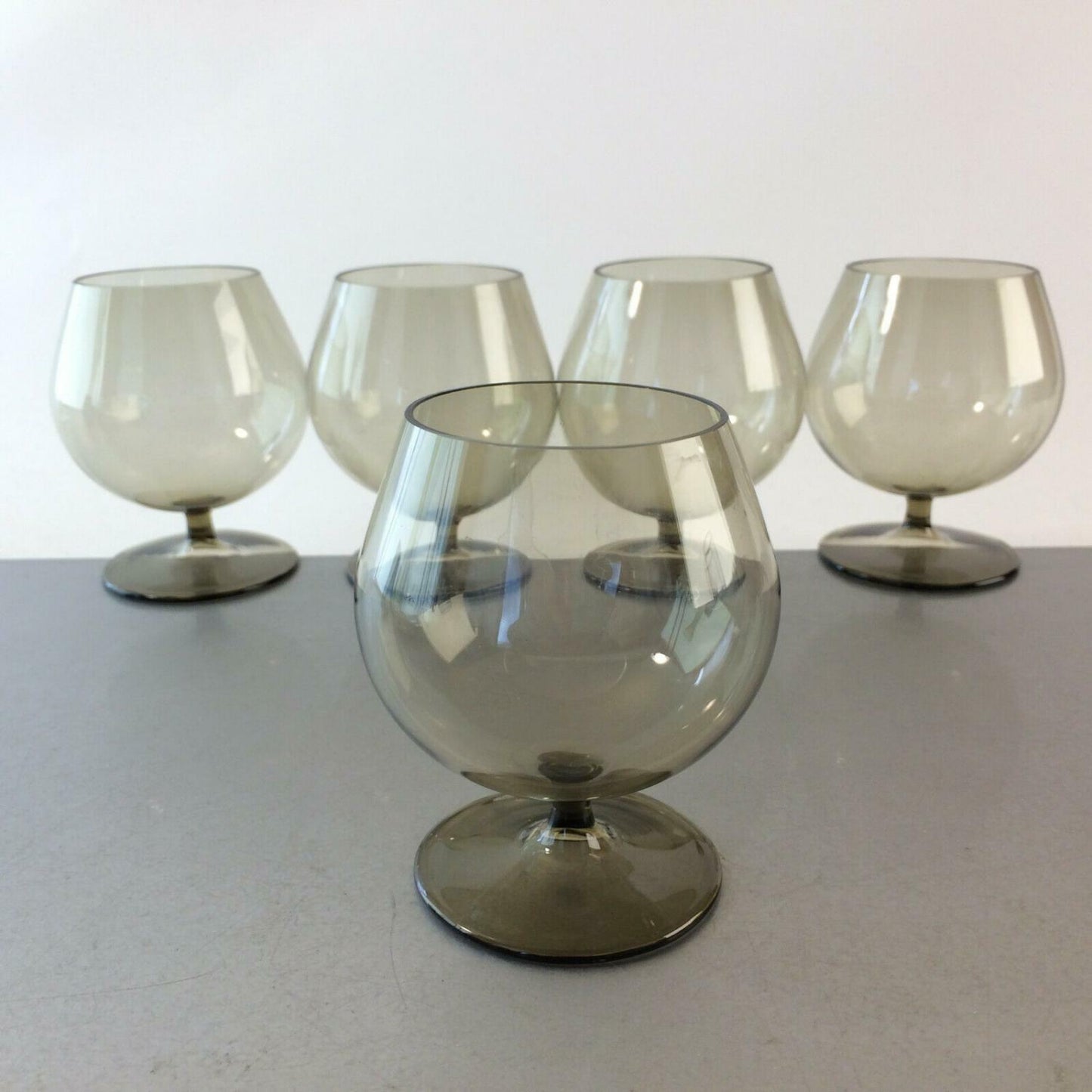 5 x Cognacgläser 50er Brandweingläser Gläser Likörgläser 8,2 cm Rauchglas