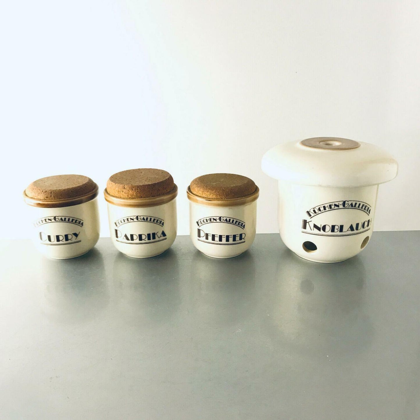 SMF SCHRAMBERG Keramik Dose KÜCHEN GALLERIA Deckeldose ca 8,5 cm