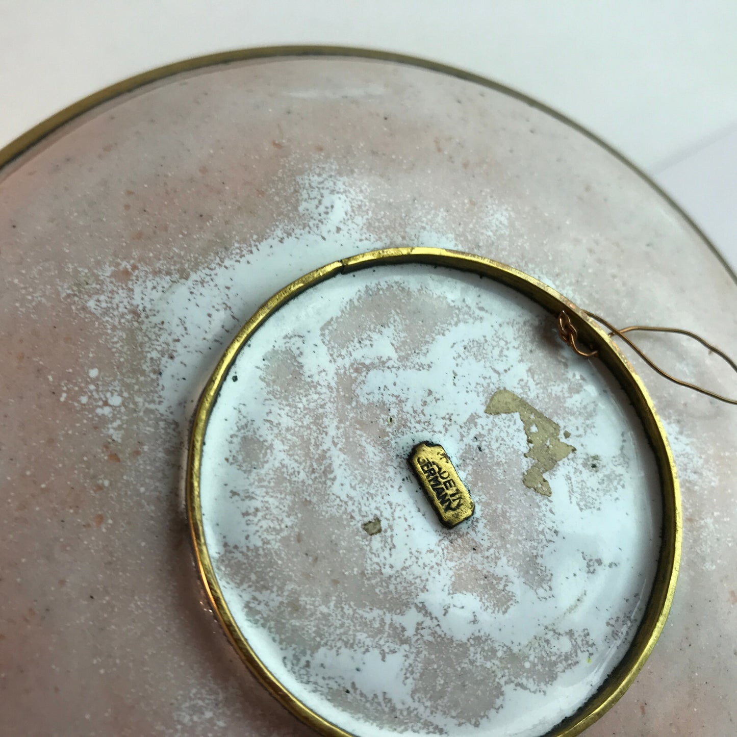 Käthe RUCKENBROD Teller Emaille 50er MID CENTURY Stegemaille Cloisonné