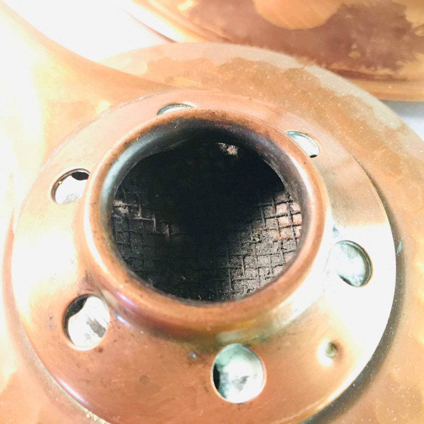 stöckli Swiss FONDUE Topf Vintage Kupfer 60er Fonduetopf Stövchen Brenner