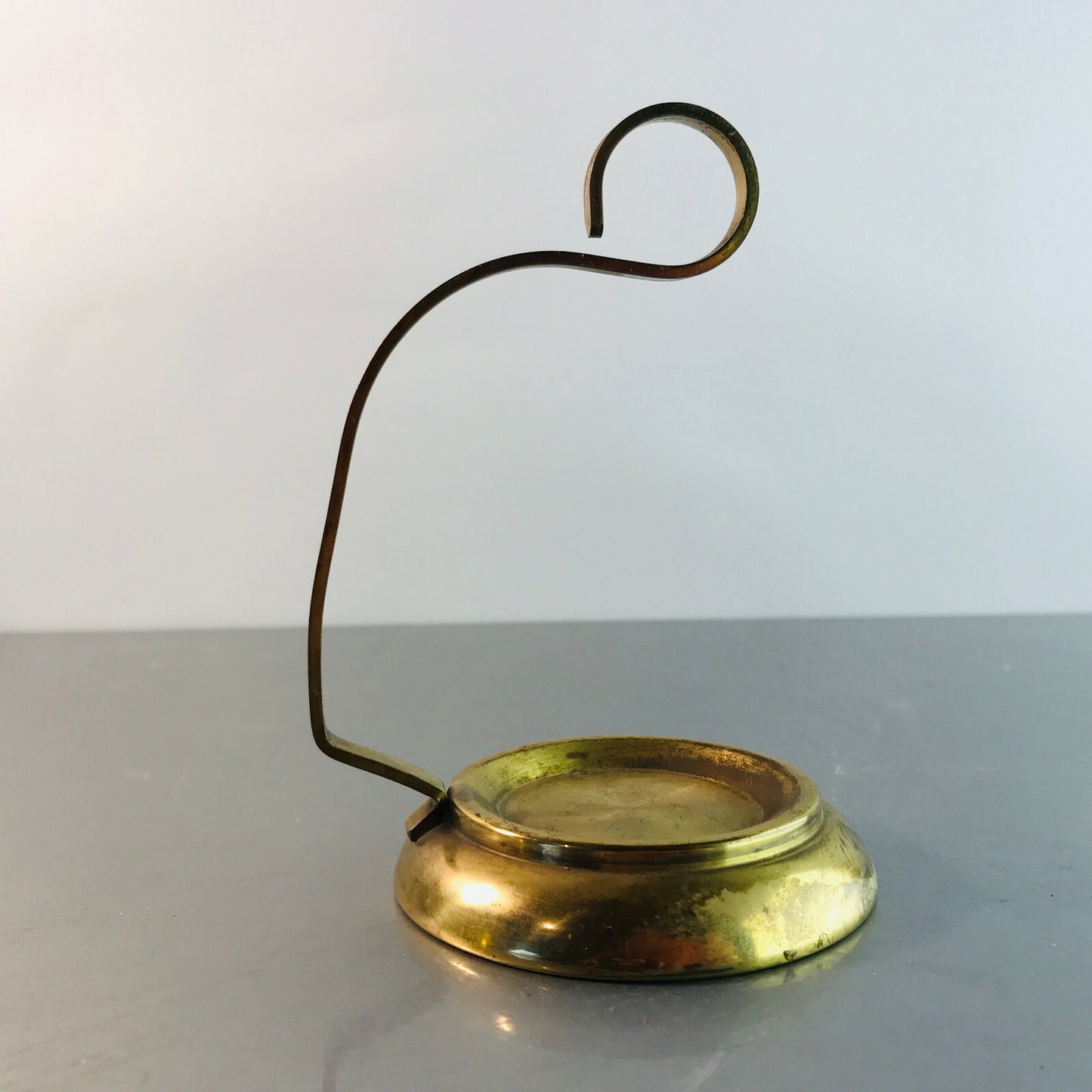Messing Halter 50er 60er Vintage H 11 cm