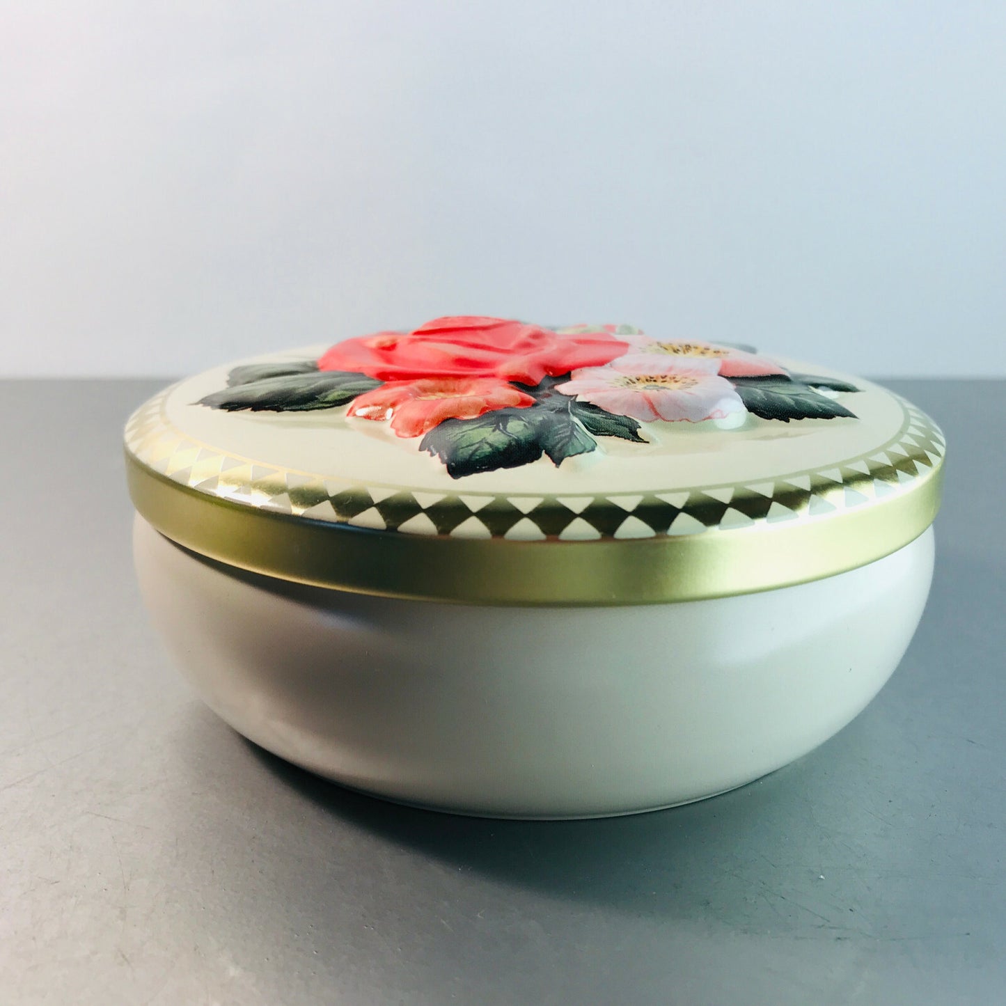 Blechdose Dose aus Metall Blech 13,5 cm Rosen
