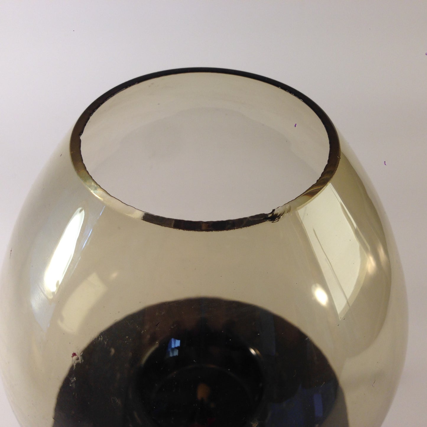 Vintage Windlicht 50er 60er 28 cm MID CENTURY Glas