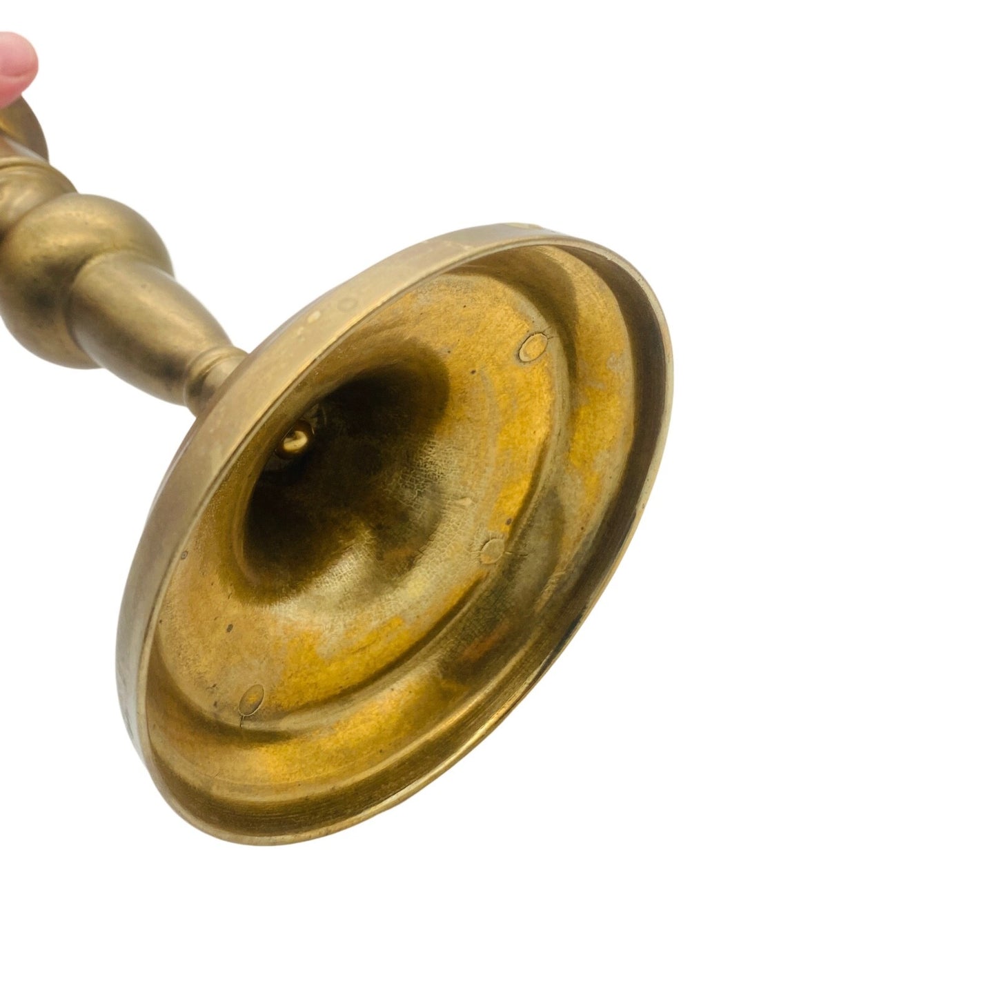 Kerzenständer Messing Kerzenhalter für Tafelkerzen 50er 60er VINTAGE H 22,5 cm