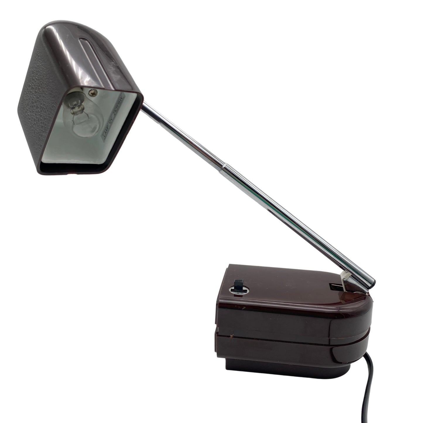 Briloner Leuchte braun Vintage 70er klappbar ausziehbar Reiseleuchte Lampe