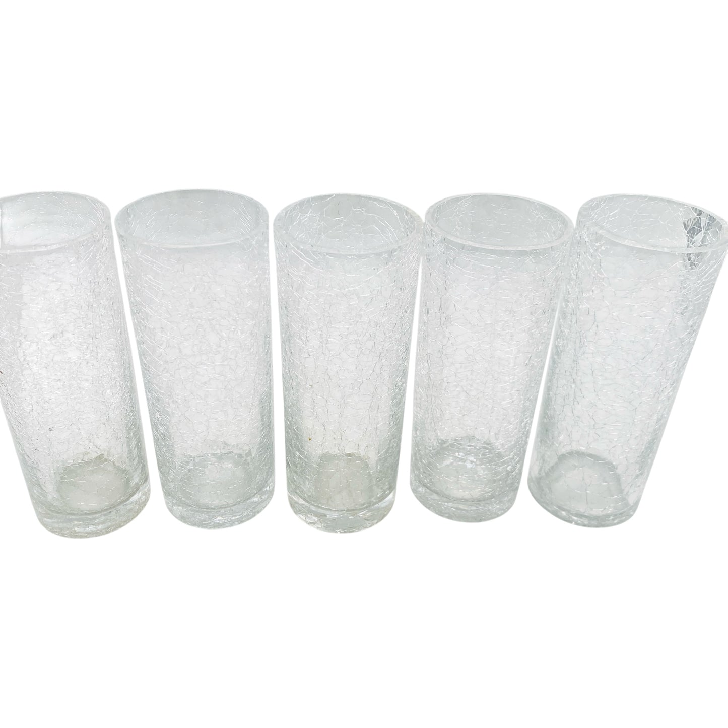 Cocktailgläser Longdrickgläser Craquelße Glas Eisglas 50er 60er 70er Jahre Hausbar Gläser