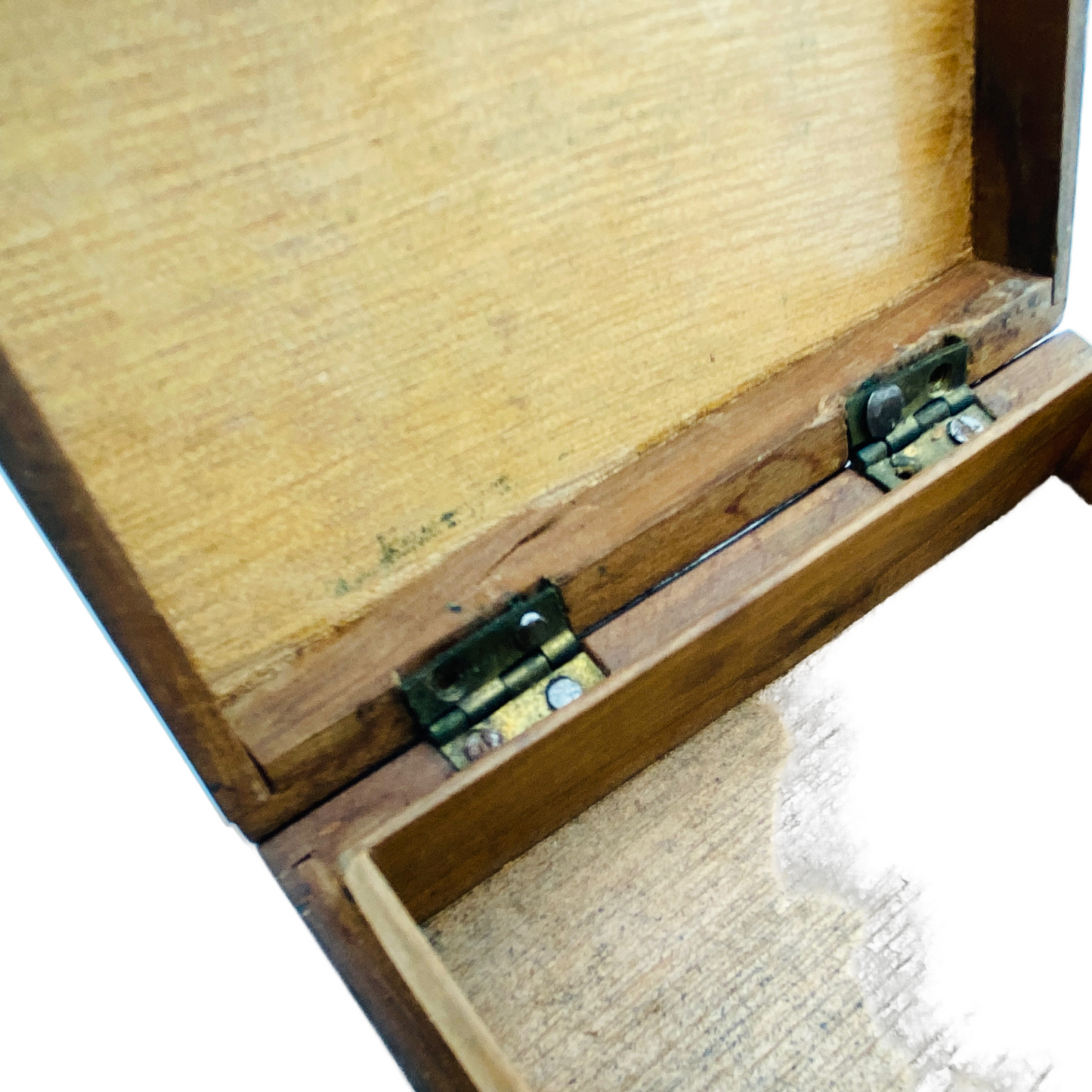 Dose Deckeldose Holz Schatulle mini Vintage 40er 50er Mid Century