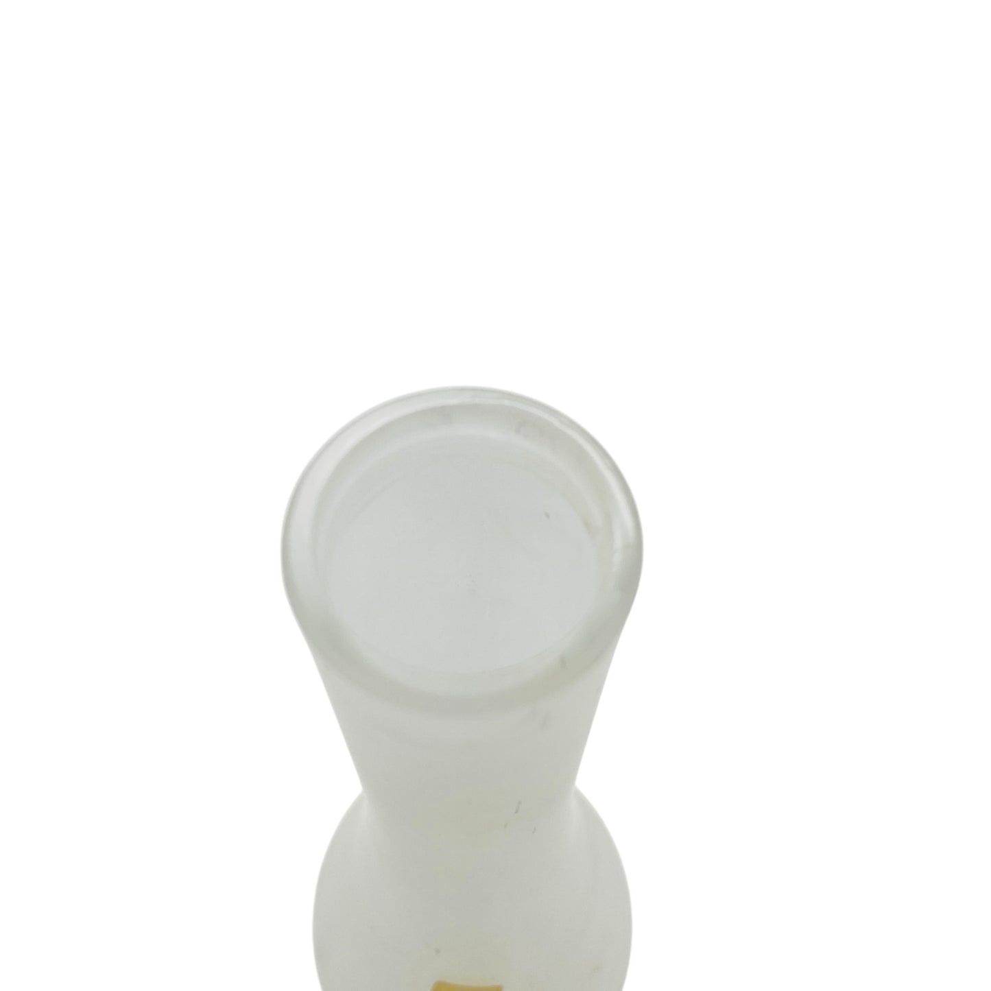 EISCH Vase (signiert) weiss transparent satiniert 70er Jahre Dekoration Glas