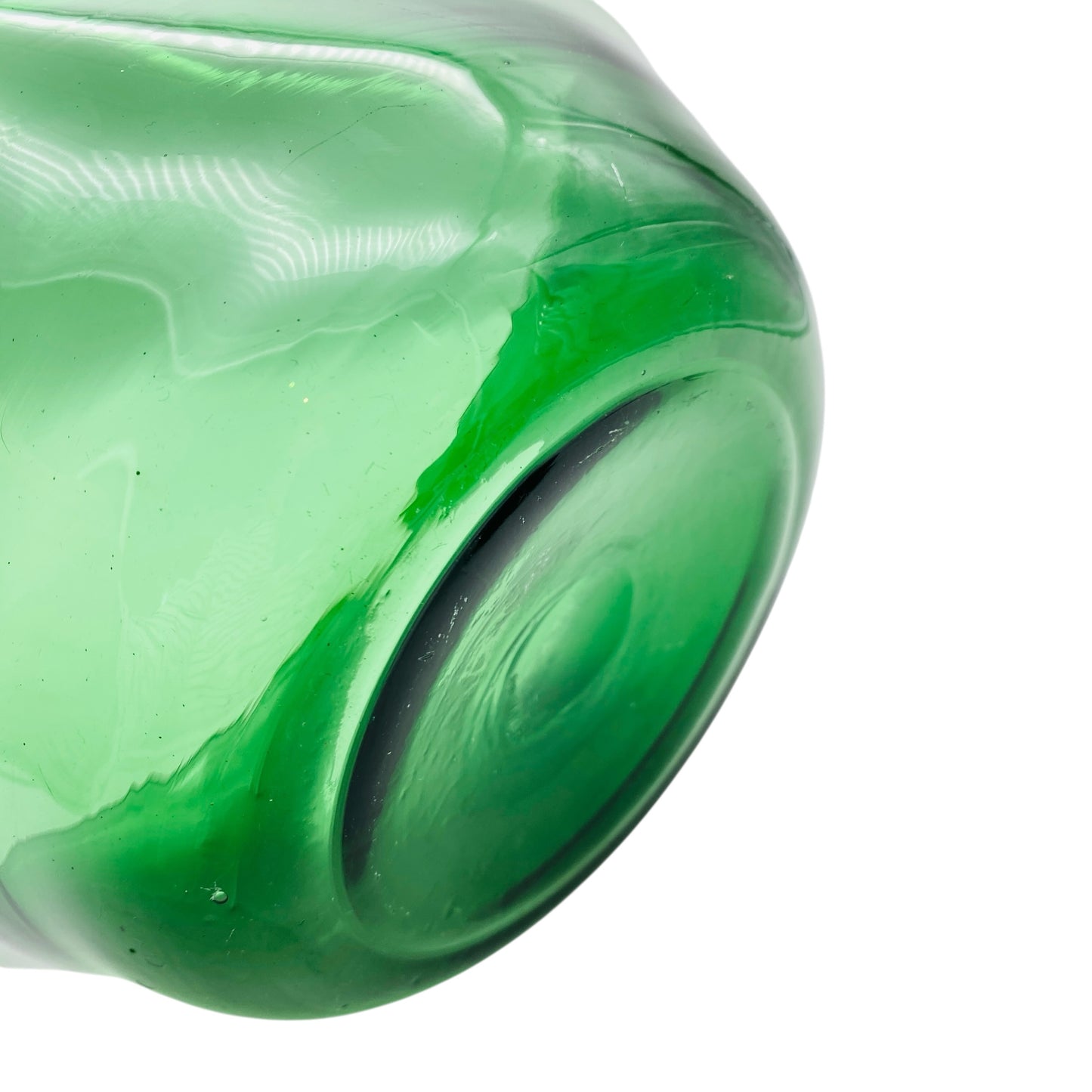 Empoli Verde Schale grün Glas Italien 60er 70er Jahre Mid Century Dekoration