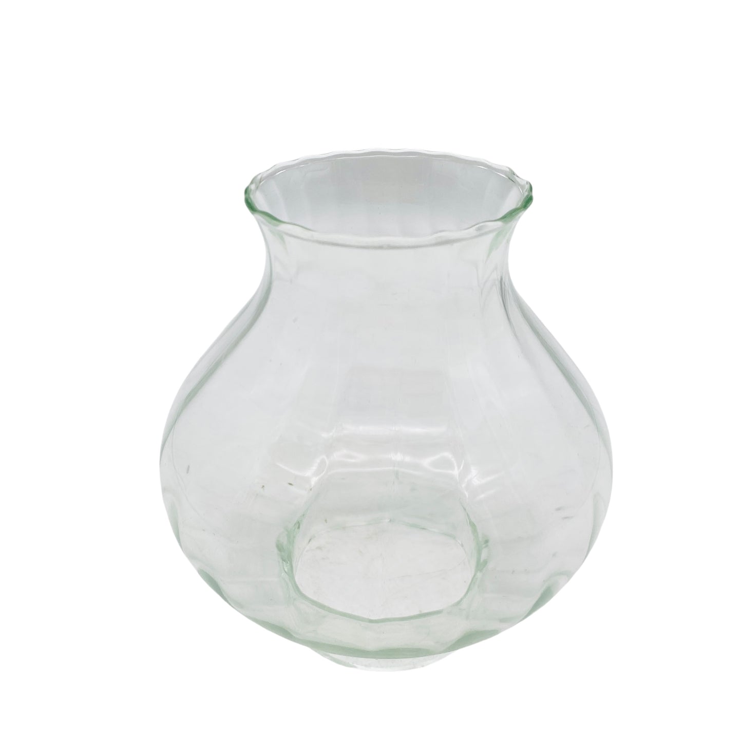 Ersatzschirm für Vintage Kerzenhalter Windlicht transparent Glas 60er 70er Schirm