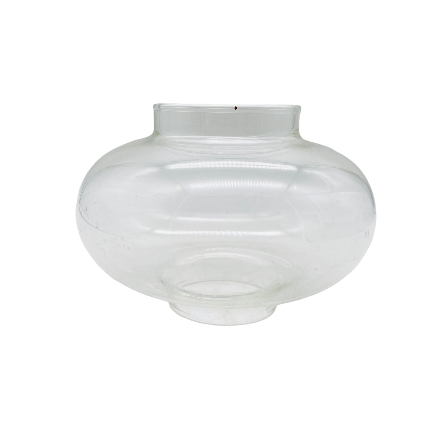 Ersatzschirm für Vintage Kerzenhalter Windlicht transparent Glas 70er 80er Schirm