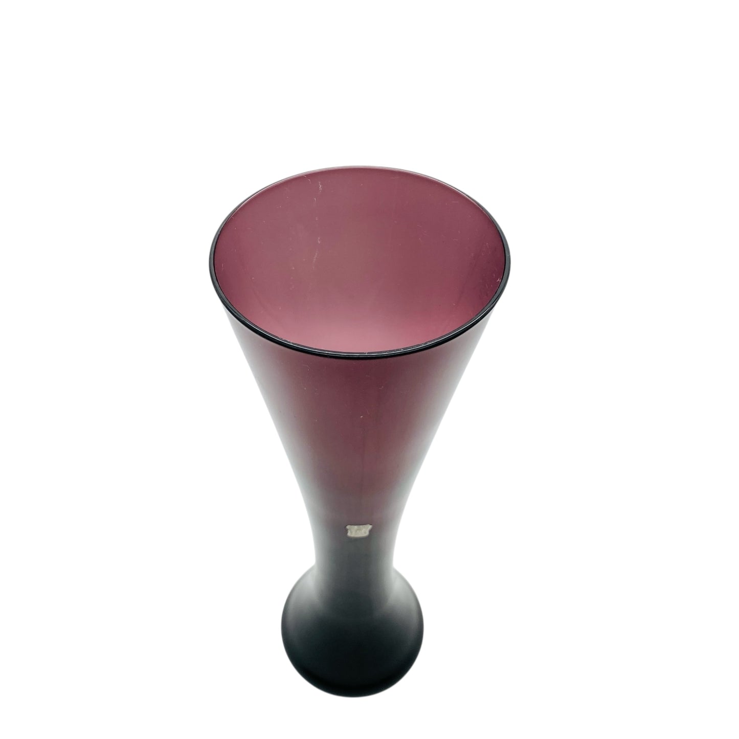 FISCHER Vase Fichtelberg lila 60er 70er Jahre Dekoration Glasvase Amethyst