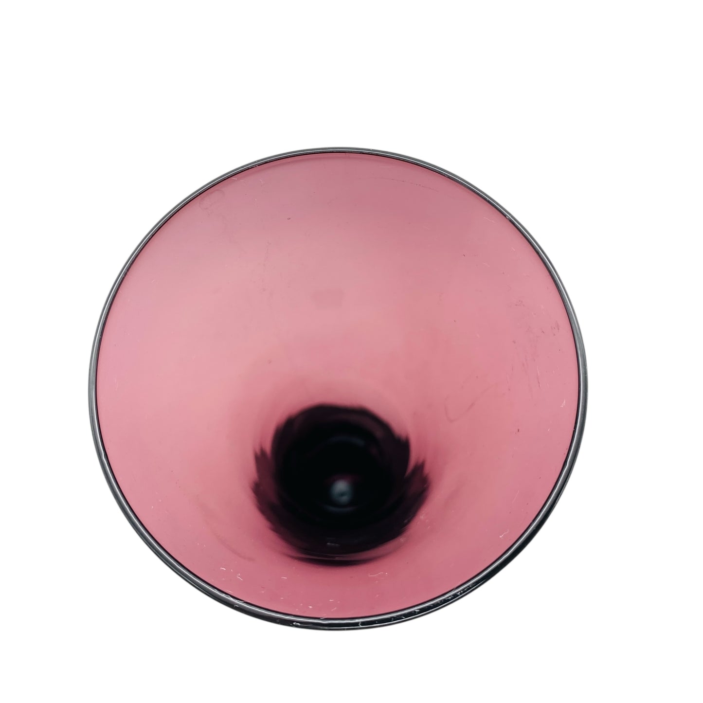 FISCHER Vase Fichtelberg lila 60er 70er Jahre Dekoration Glasvase Amethyst