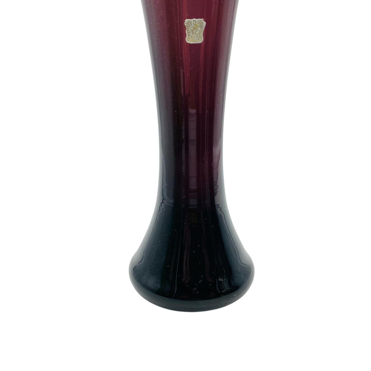 FISCHER Vase Fichtelberg lila 60er 70er Jahre Dekoration Glasvase Amethyst