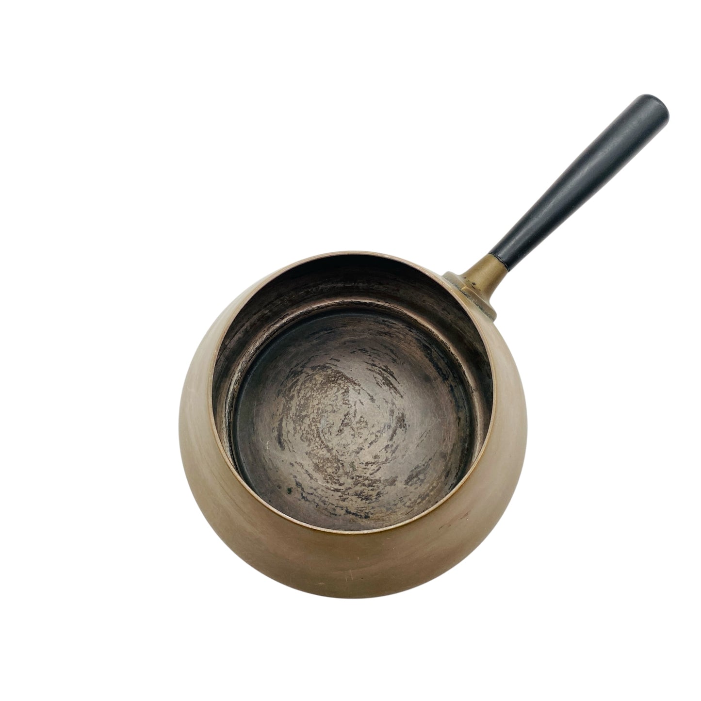 Fonduetopf aus Kupfer von Spring aus der Schweiz Vintage 60er 70er Jahre Stieltopf