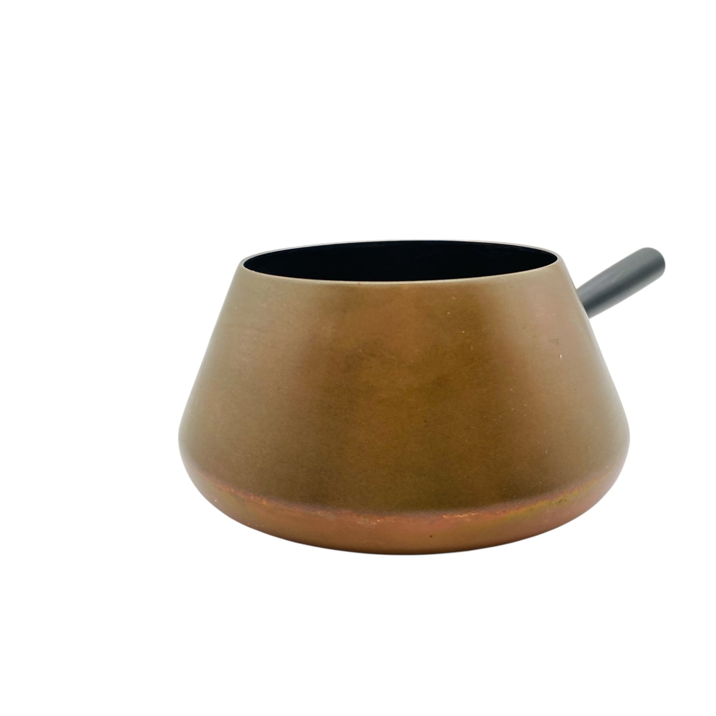 Fonduetopf aus Kupfer von Spring aus der Schweiz Vintage 60er 70er Jahre Stieltopf