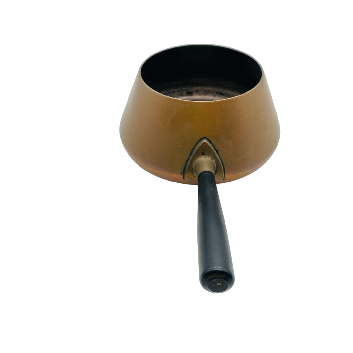 Fonduetopf aus Kupfer von Spring aus der Schweiz Vintage 60er 70er Jahre Stieltopf