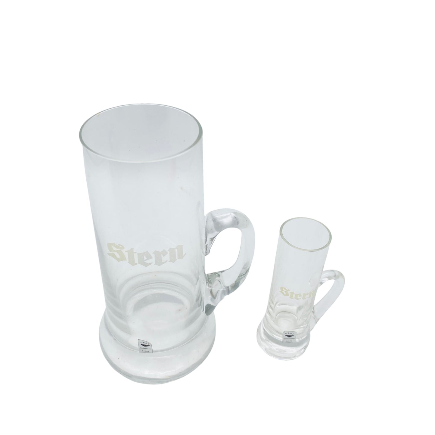 GRAL Glas Wipp und Wumm Schnapsglas Bierglas Gläser 60er 70er Vintage