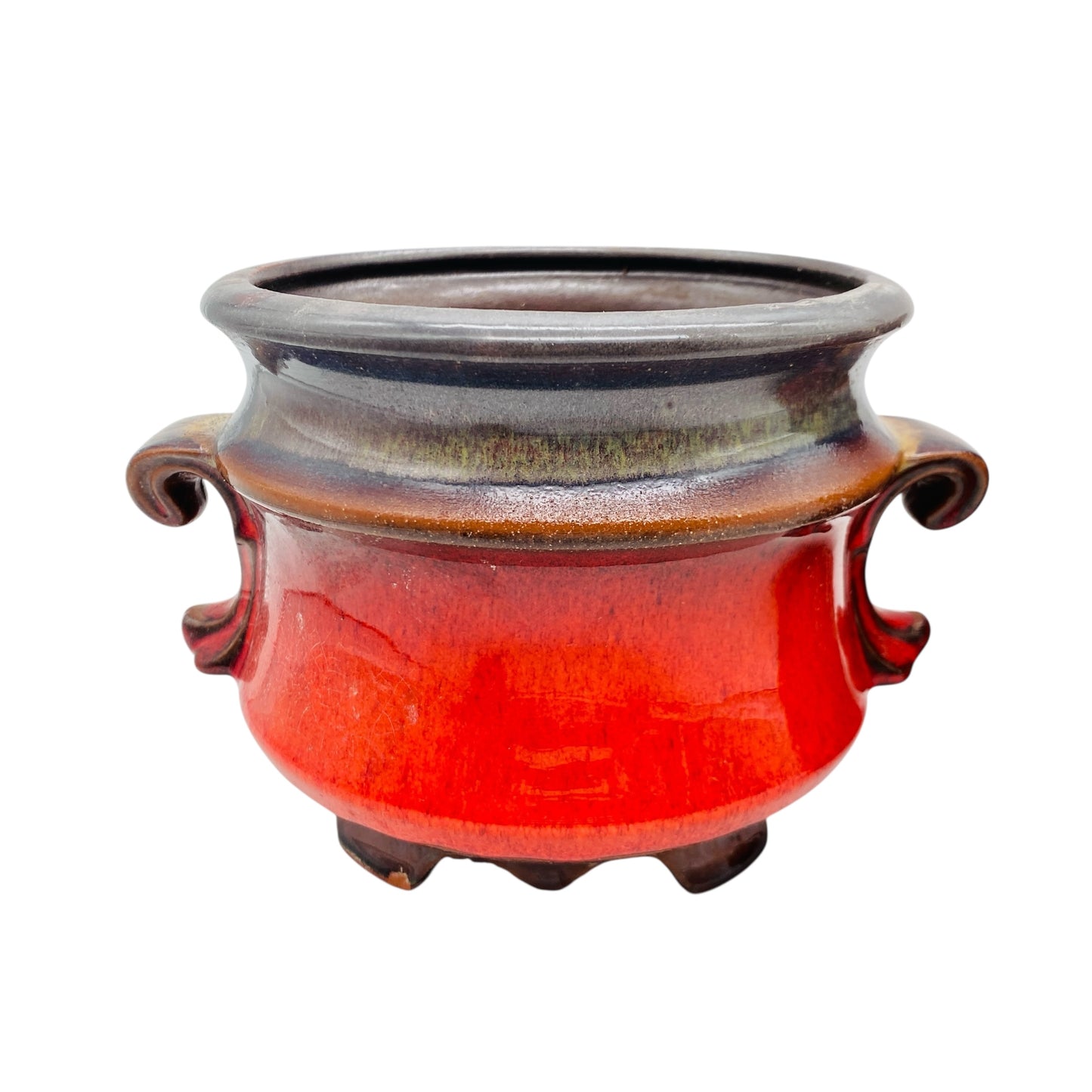 GS Keramik Vintage Gebrüder Spang Übertopf Blumentopf Paar Fat Lava Nr 510 / 14