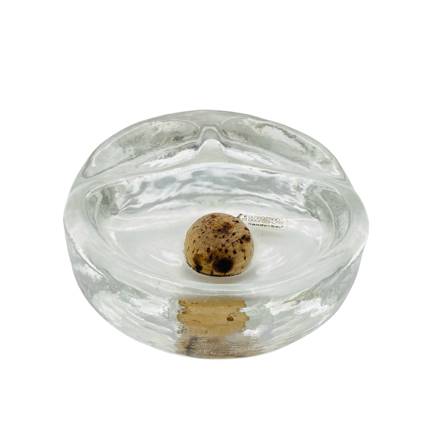 Georgshütte Glasdesign Aschenbecher Pfeifenaschenbecher Glas 60er 70er Schale