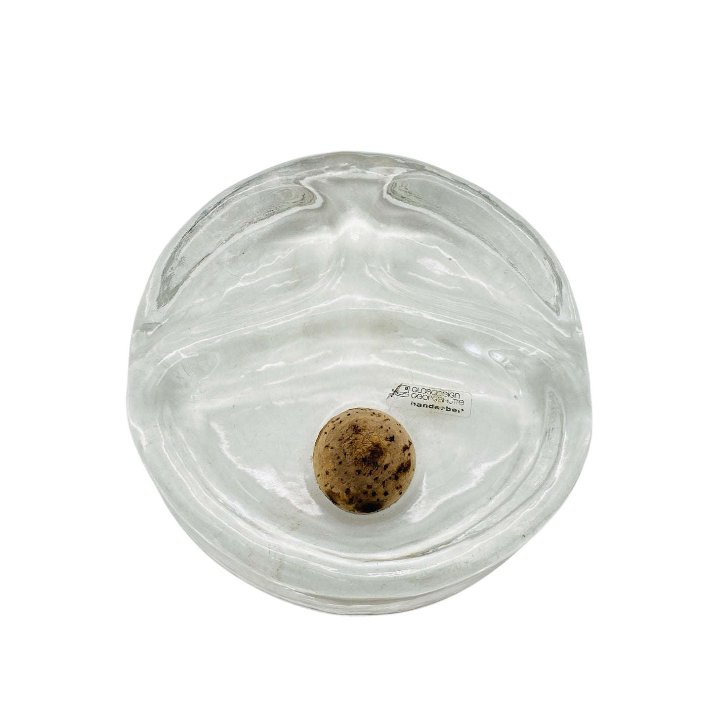 Georgshütte Glasdesign Aschenbecher Pfeifenaschenbecher Glas 60er 70er Schale