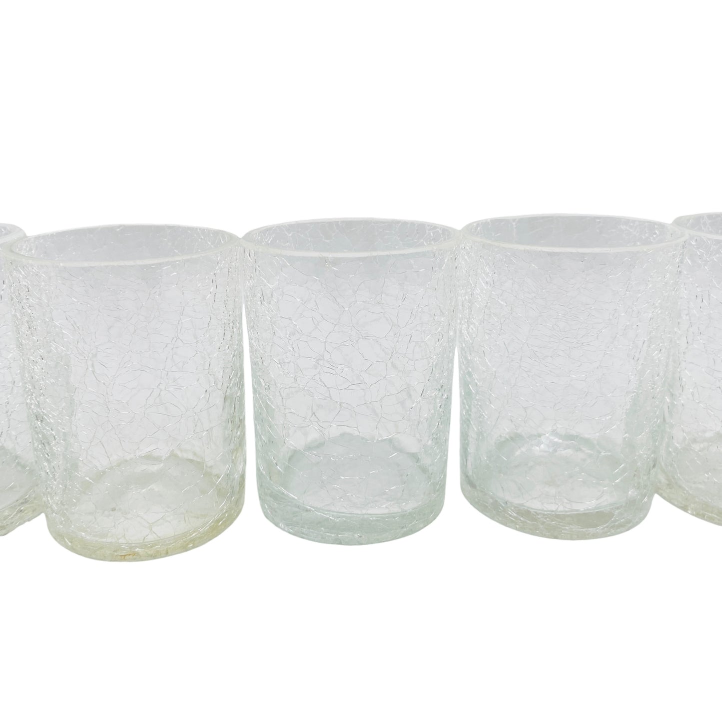 Gläser Set Craquele Eisglas Mid Century Lounge 50er 60er Glas