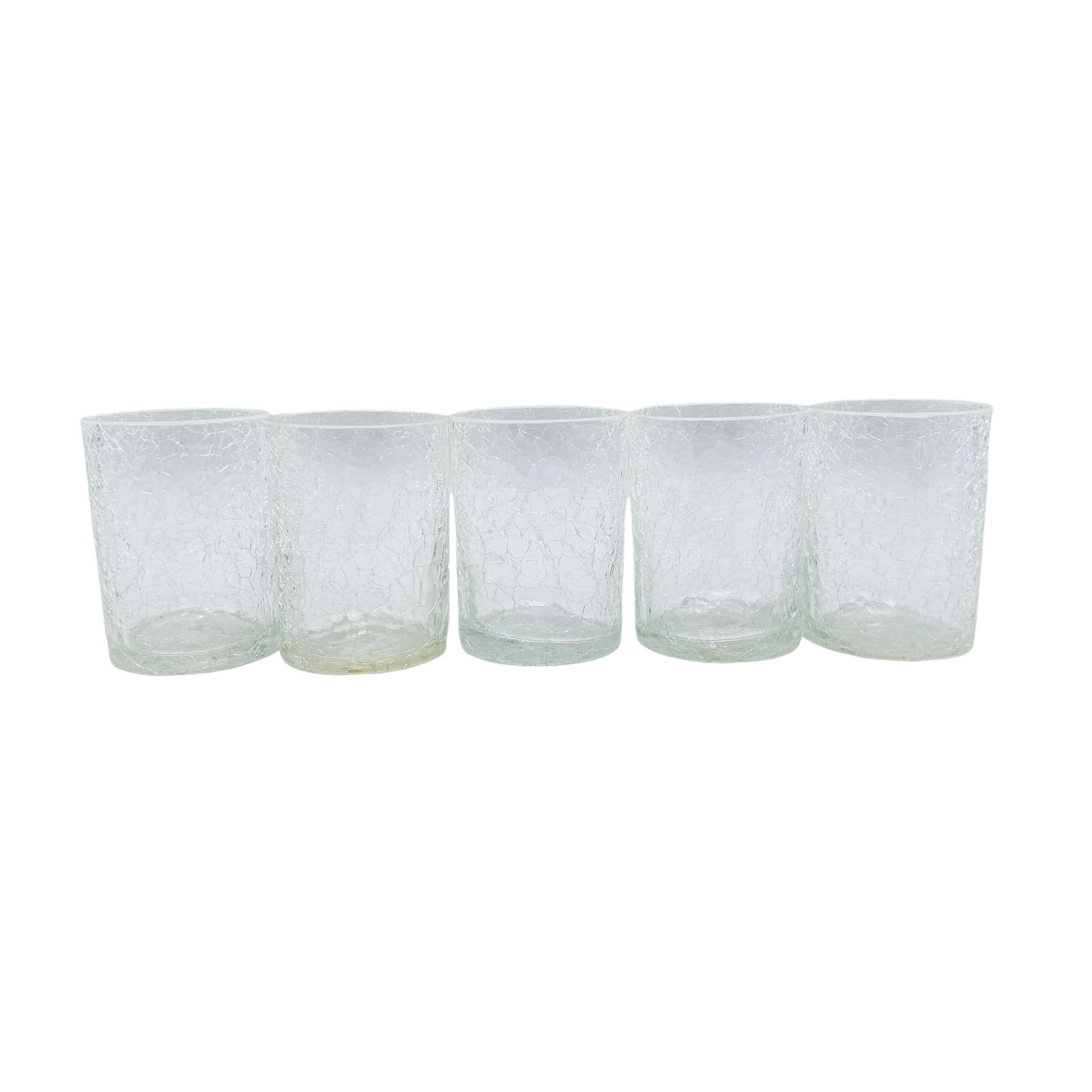 Gläser Set Craquele Eisglas Mid Century Lounge 50er 60er Glas