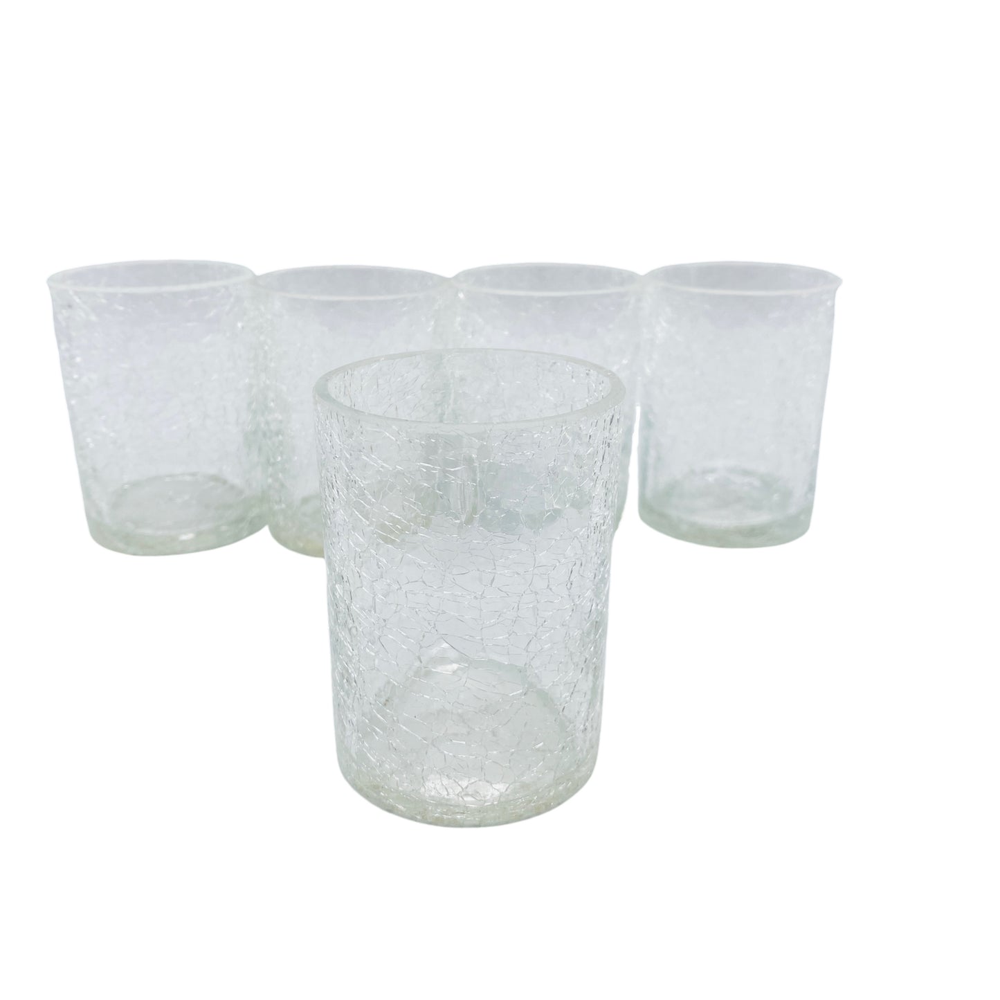 Gläser Set Craquele Eisglas Mid Century Lounge 50er 60er Glas