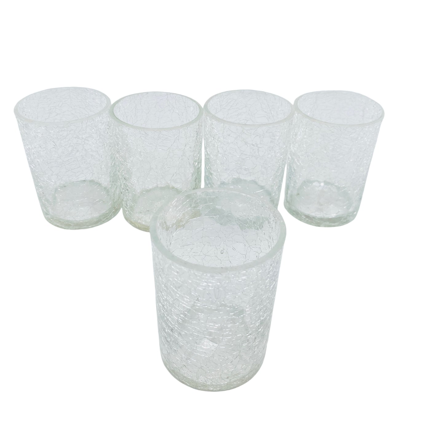 Gläser Set Craquele Eisglas Mid Century Lounge 50er 60er Glas