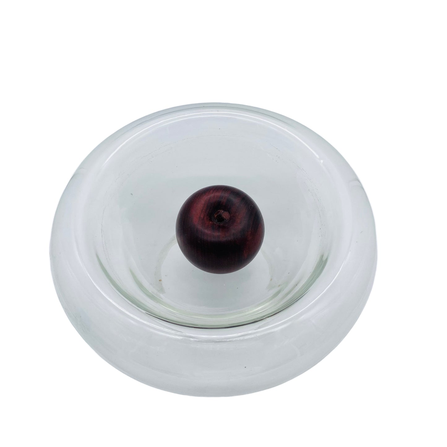 Glas Schale 60er 70er Jahre transparent Mid Century Lounge Art