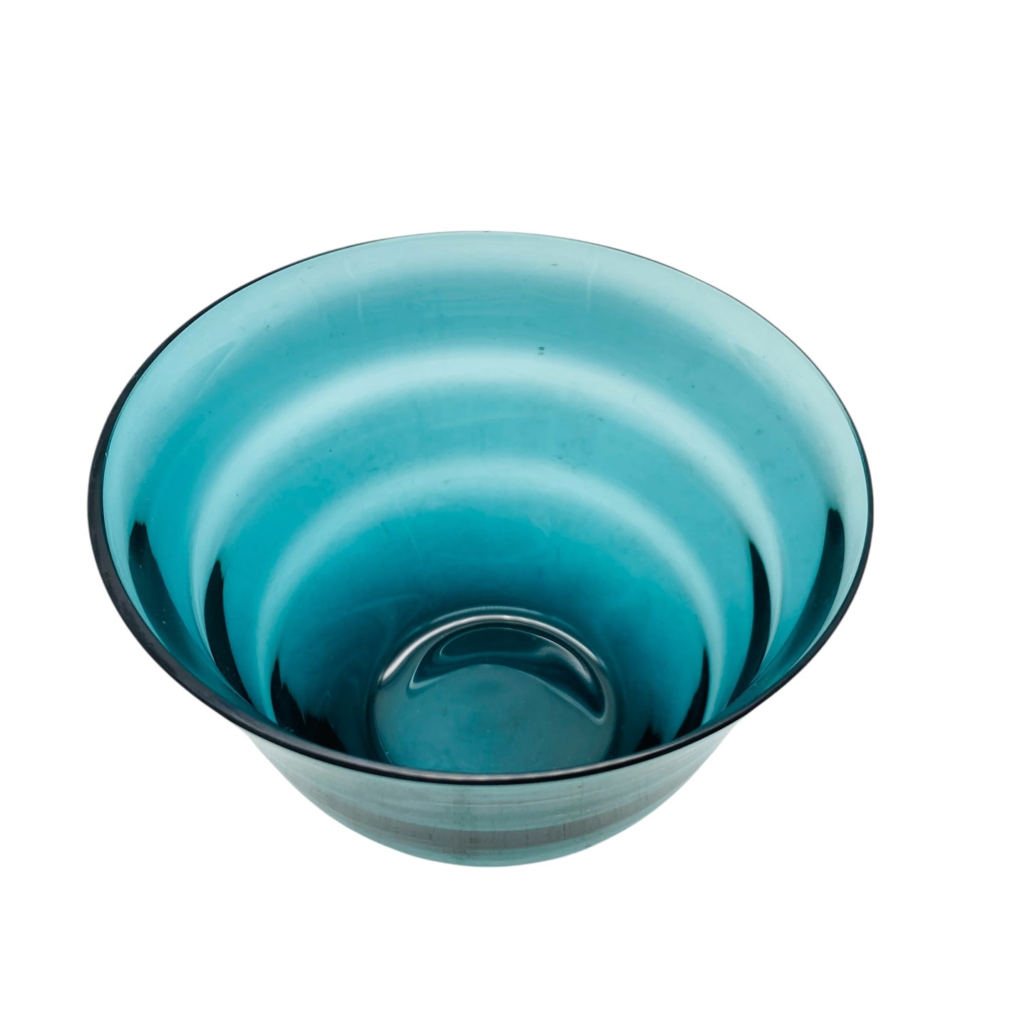 Glasschale turmalin grün 60er 70er Jahre Schale aus Glas Farbverlauf