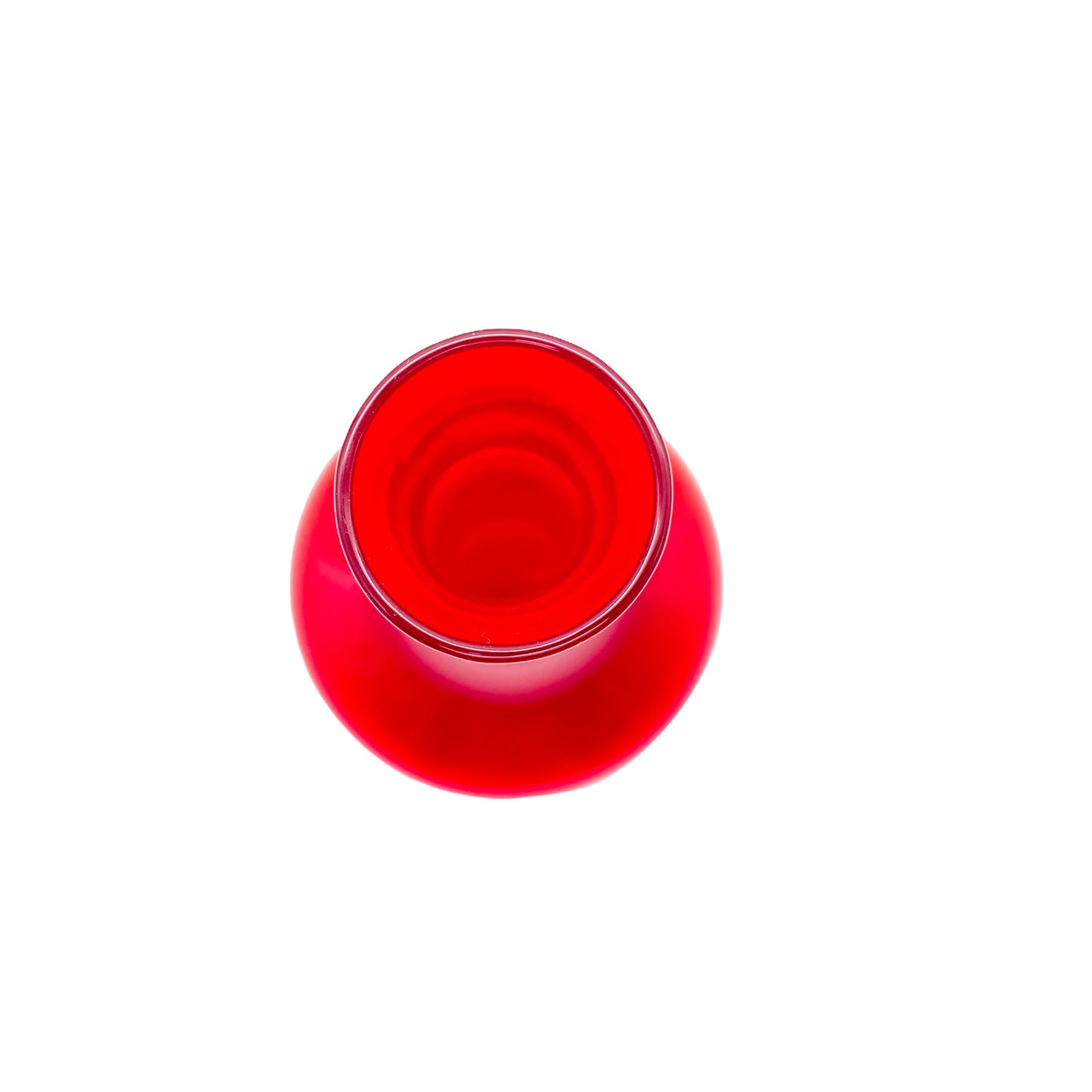 Glasvase rot Glas Vintage 60er 70er Mid Century Vase