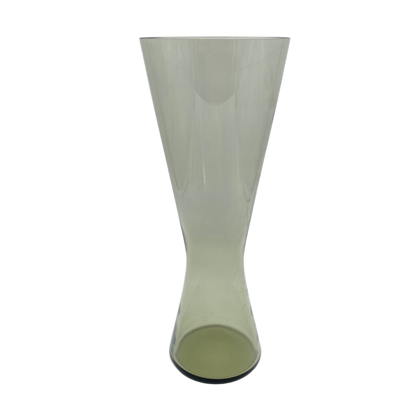 Große Mid Century Vase Rauchglas 50er 60er Jahre Glas