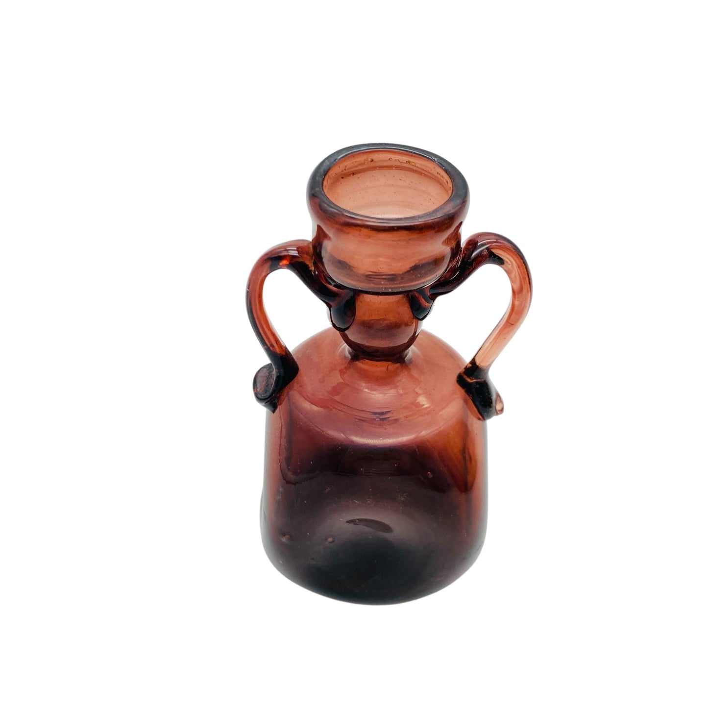 Heneklvase lila Glas Vintage 50er Jahre Dekoration Mid Century Deko Vase