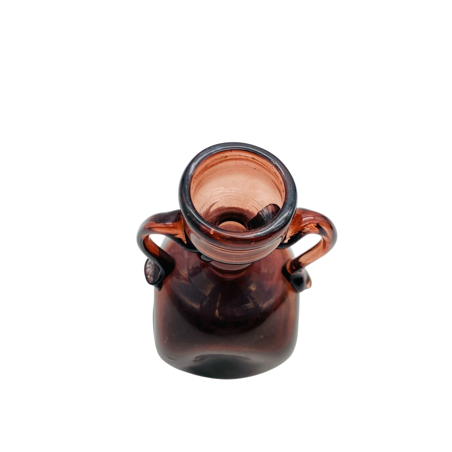 Heneklvase lila Glas Vintage 50er Jahre Dekoration Mid Century Deko Vase