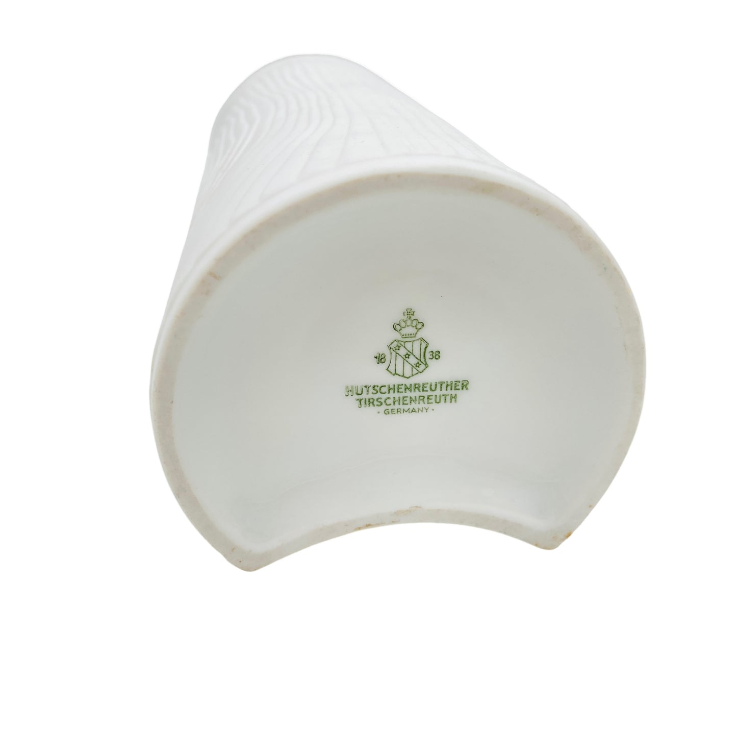 Hutschenreuther Bisquit Porzellan Vase weiß matt 60er 70er Mid Century Vintage