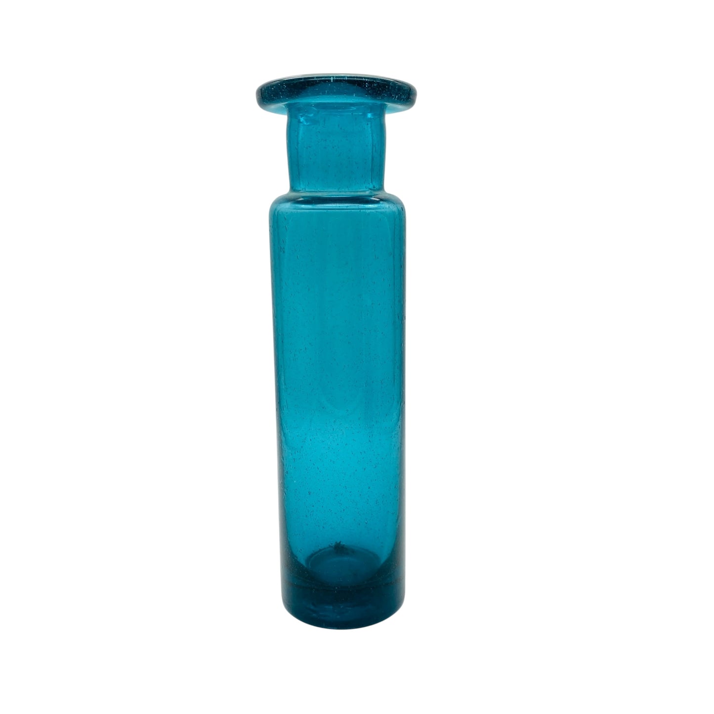 ICHENDORF Vase türkis petrol Glasvase 1960er Dekoration Mid Century Lounge