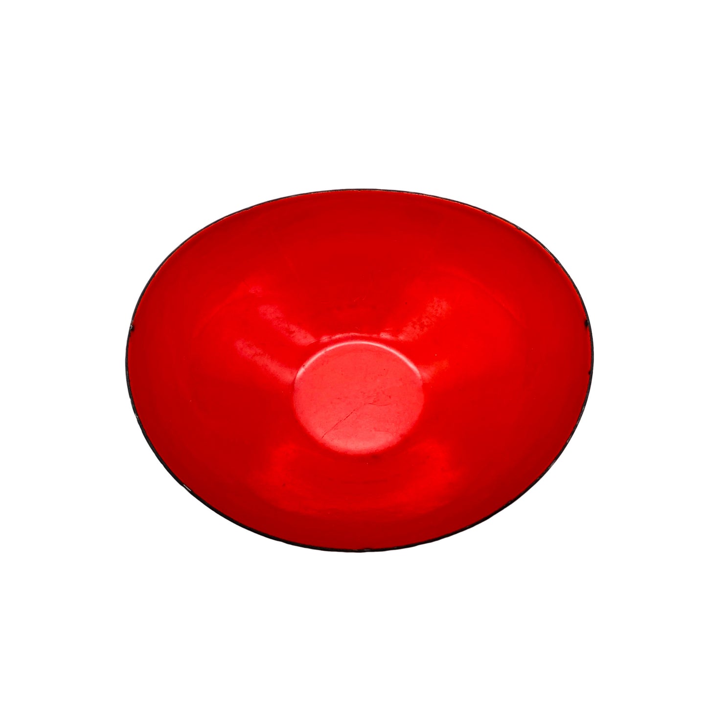 Herbert Krenchel Schale Emaille rot schwarz für Torben Orskov Dänemark Vintage