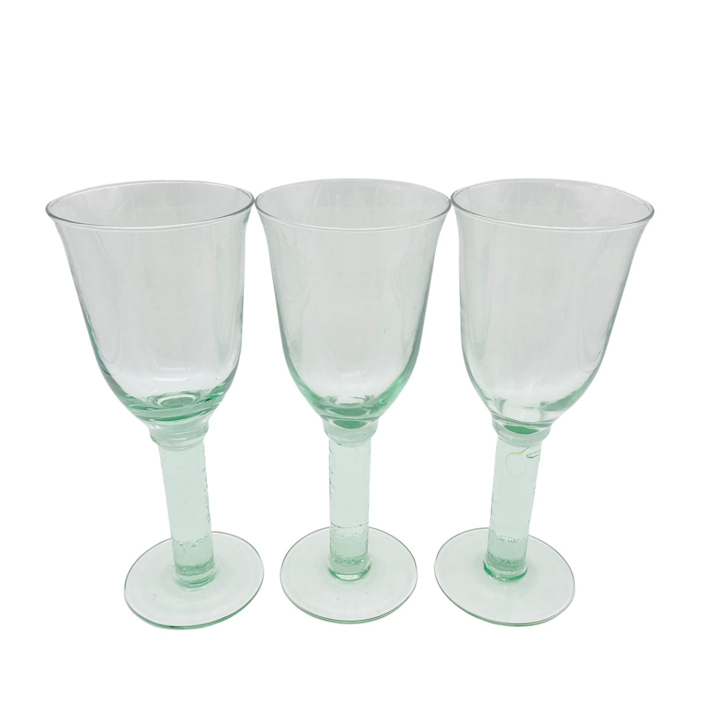 Weingläser grün 3er Set ländliches Design Glas Gläser