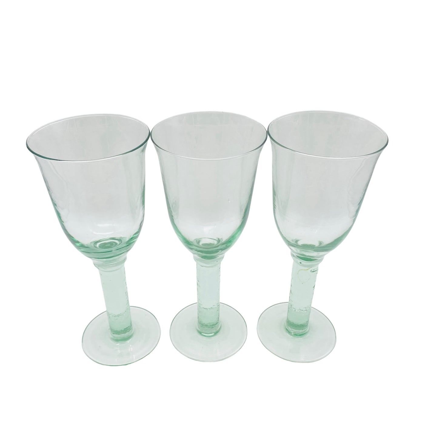 Weingläser grün 3er Set ländliches Design Glas Gläser