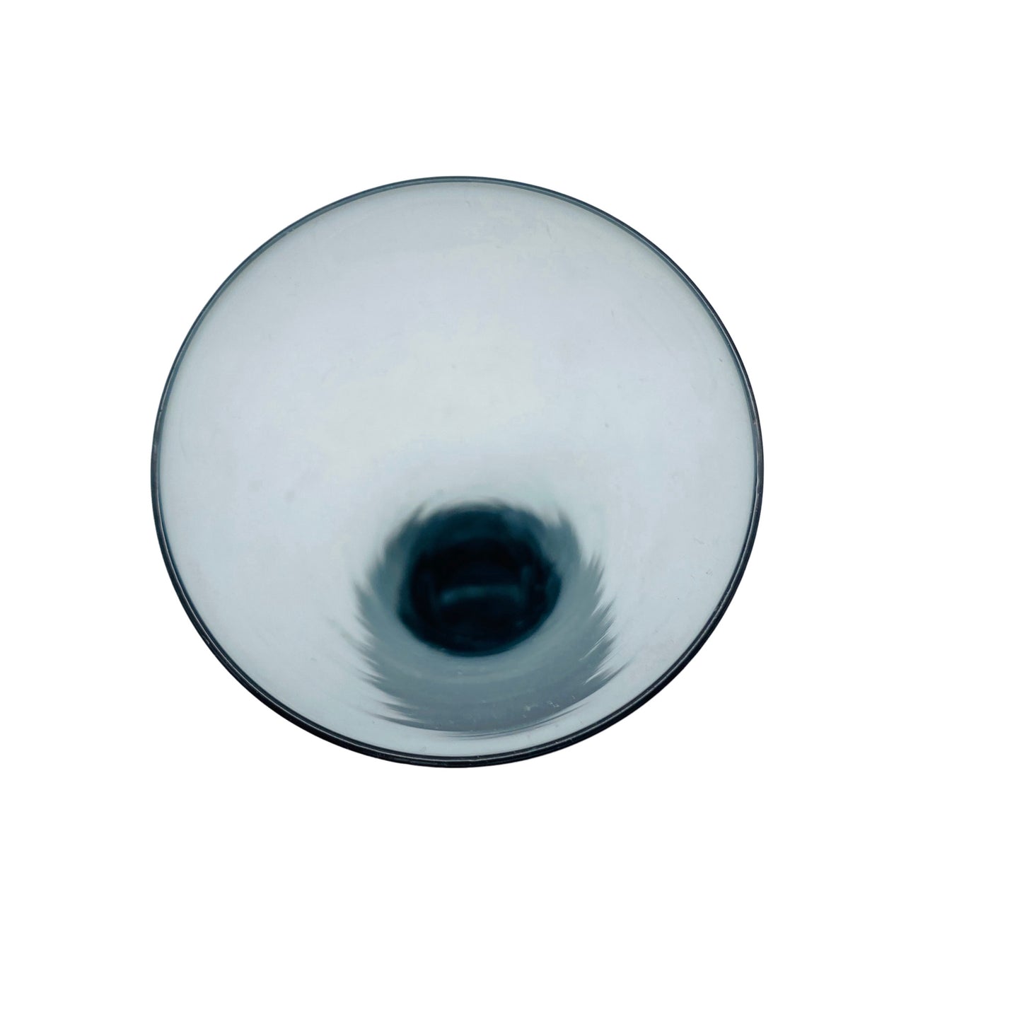 Vase Rauchglas blau 50er 60er 70er Mid Century Dekoration Glas