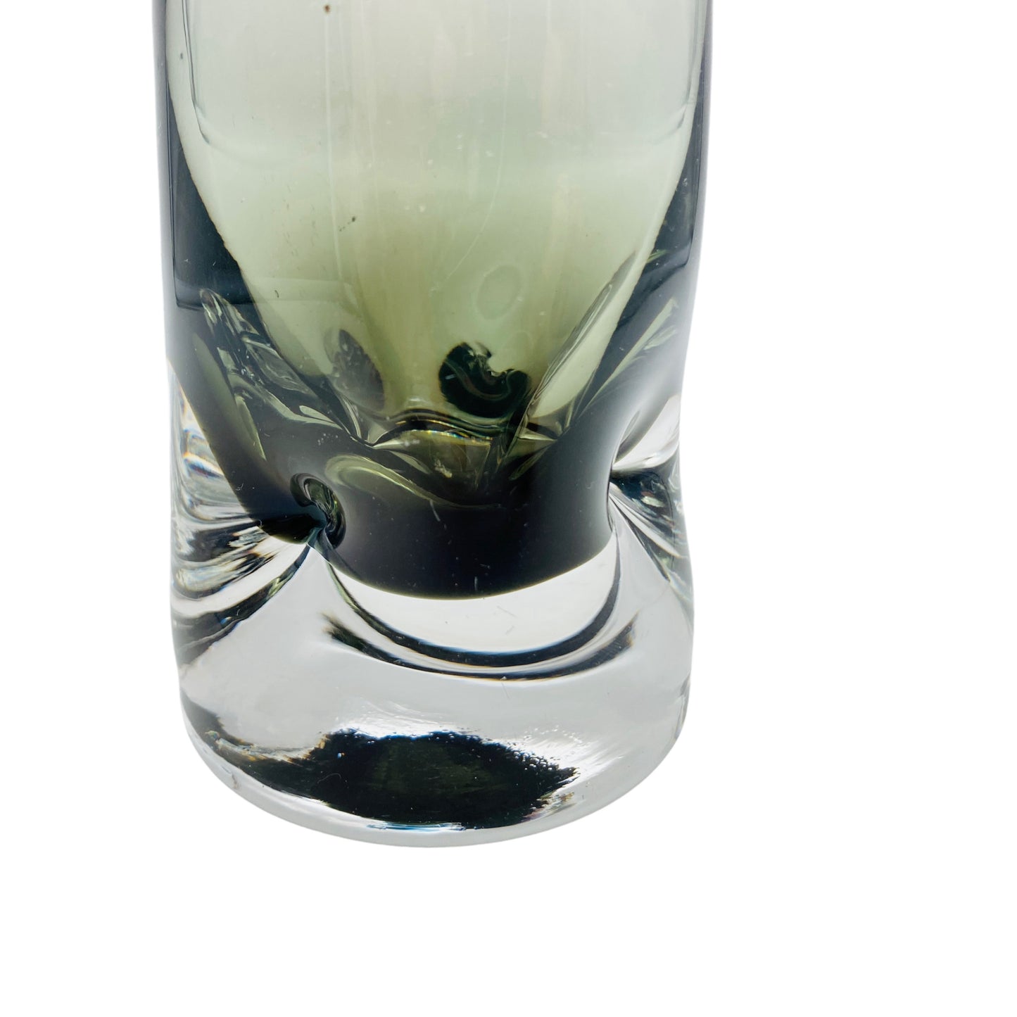 Friedrich Glasvase grau 60er 70er Mid Century Rauchglas Glas