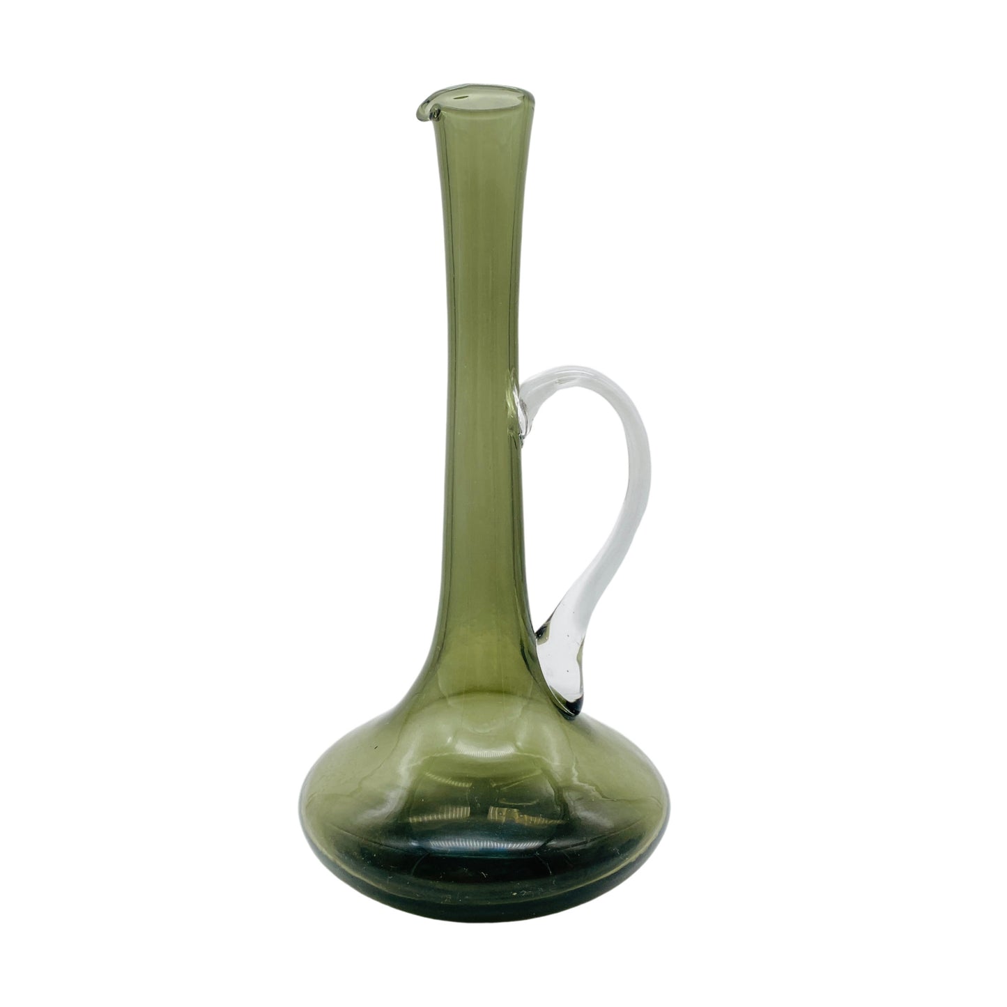 Vintage Henkelvase Vase Rauchglas 60er 70er Mid Century Dekoration