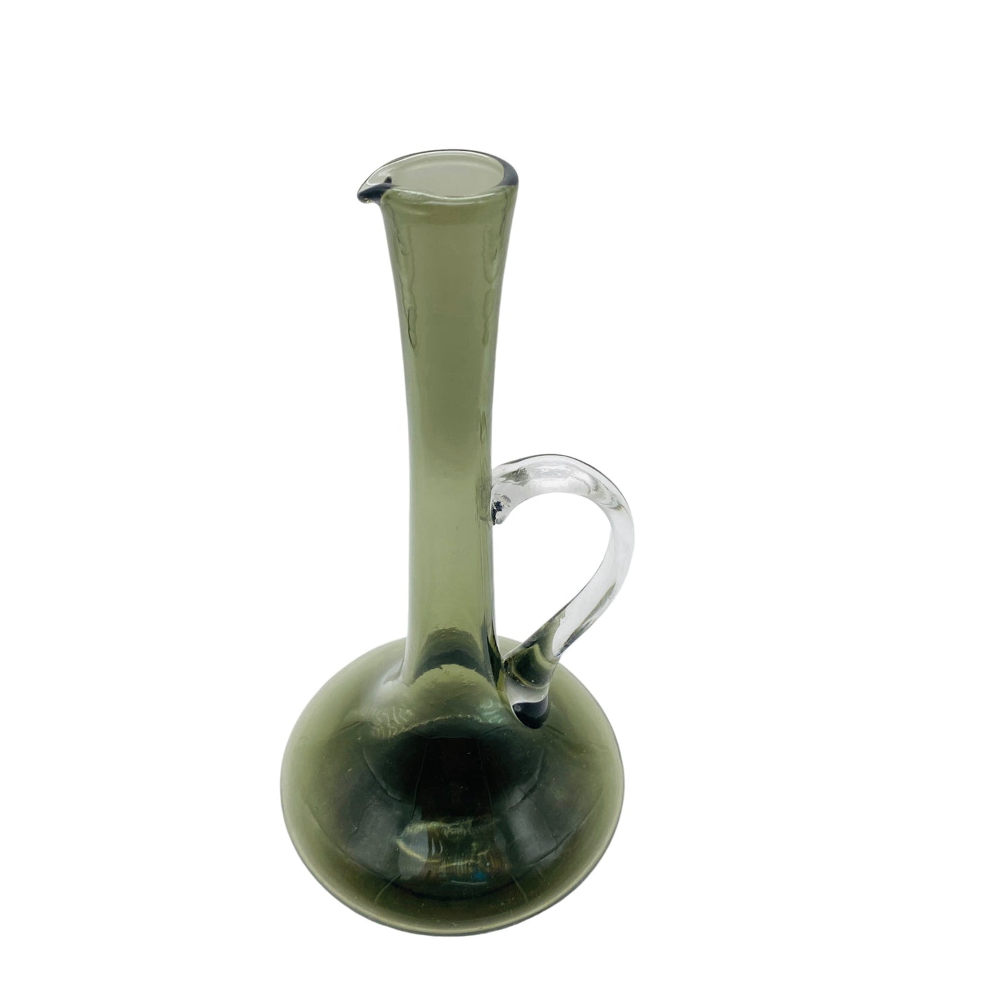 Vintage Henkelvase Vase Rauchglas 60er 70er Mid Century Dekoration