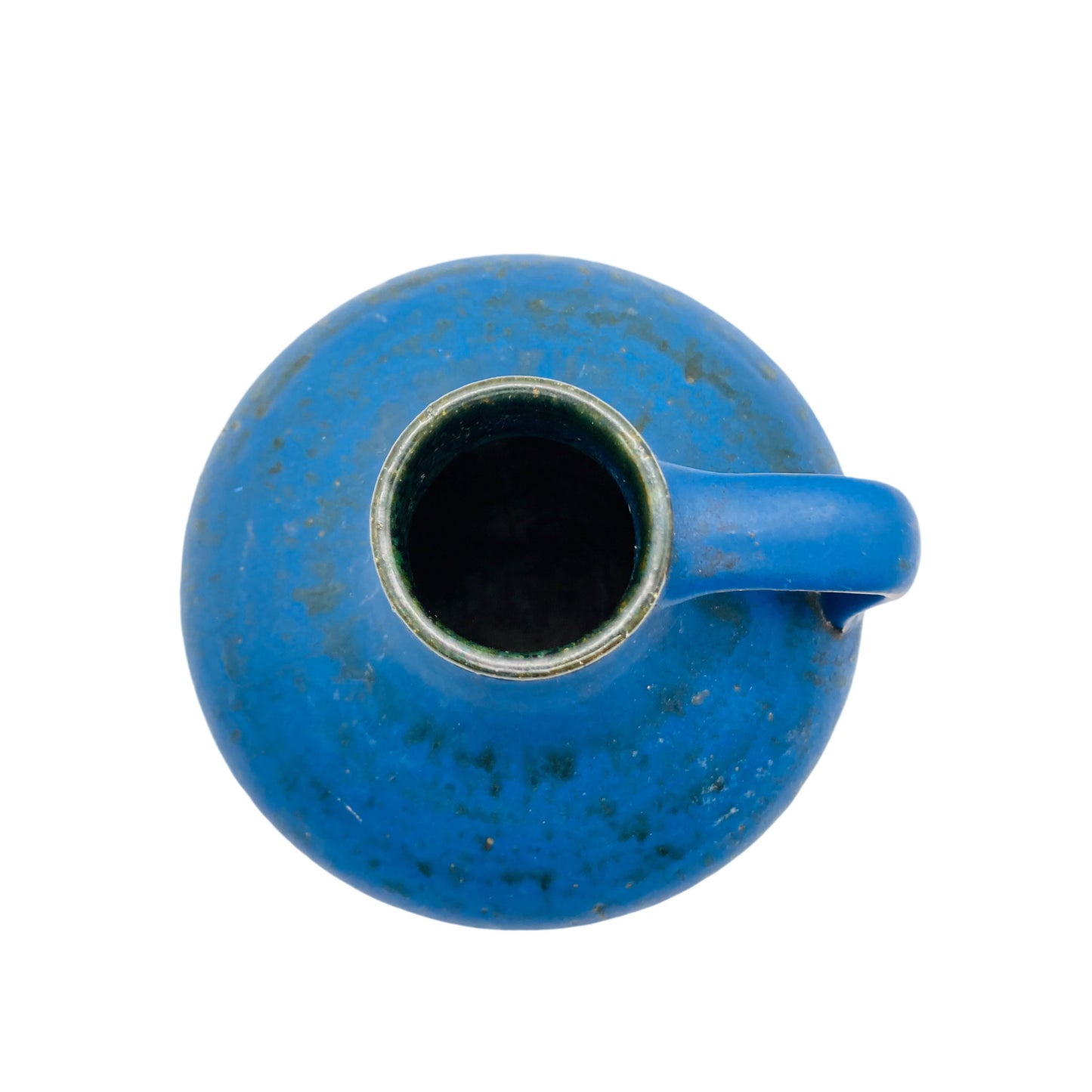 Keramik Vase signiert GB blau Fat Lava 50er 60er 70er Mid Century Deko